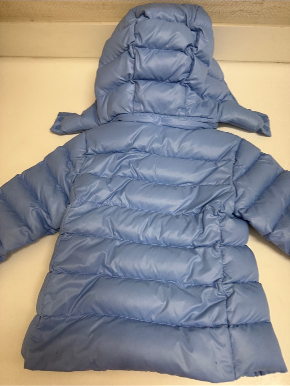 Polo by Ralph Lauren Baby Blue Hooded Puffer Jacket - Picture 6 of 11